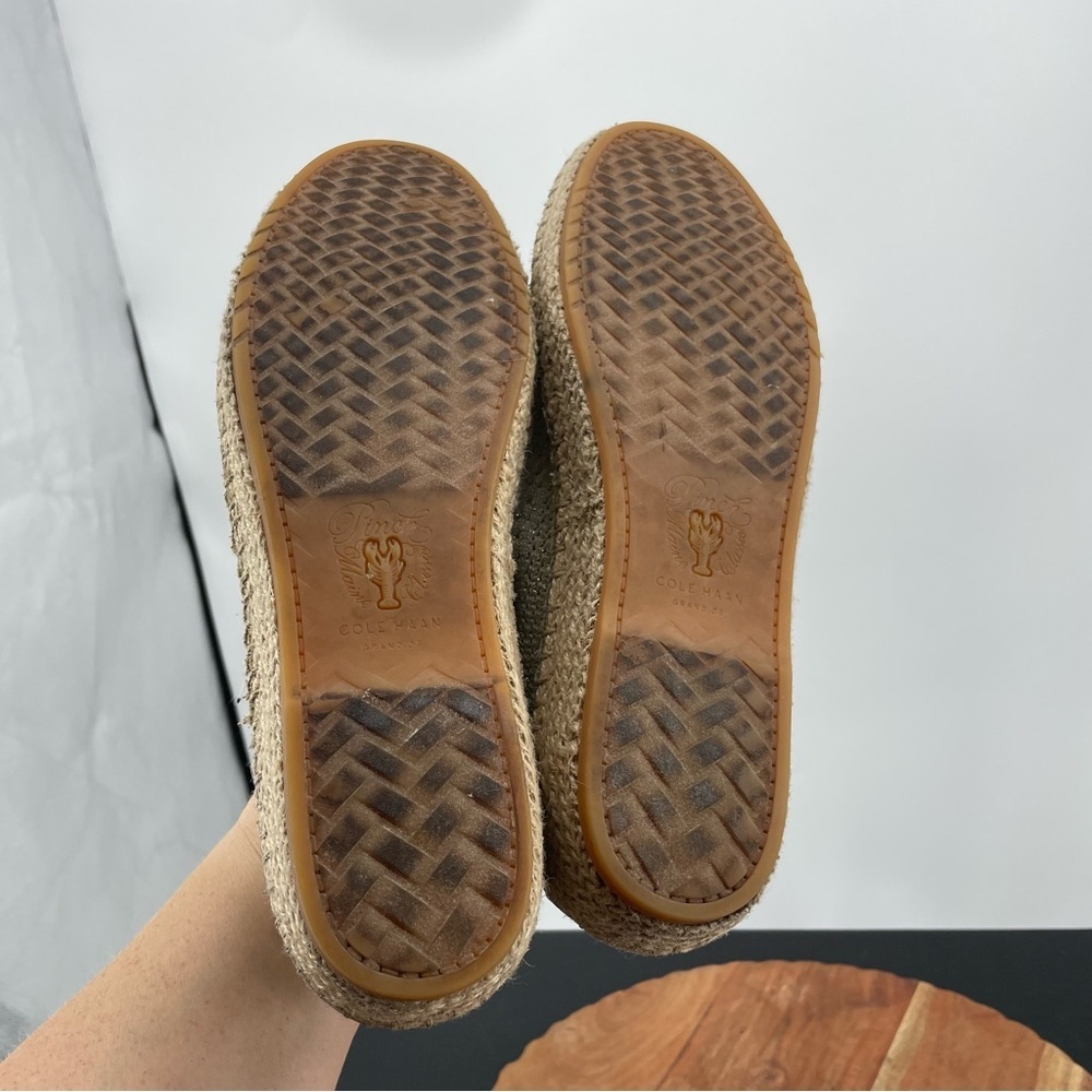 Cole Haan Cloudfeel Stitchlite Espadrille slip on shoes size 9.5 sesame beige - Picture 6 of 7